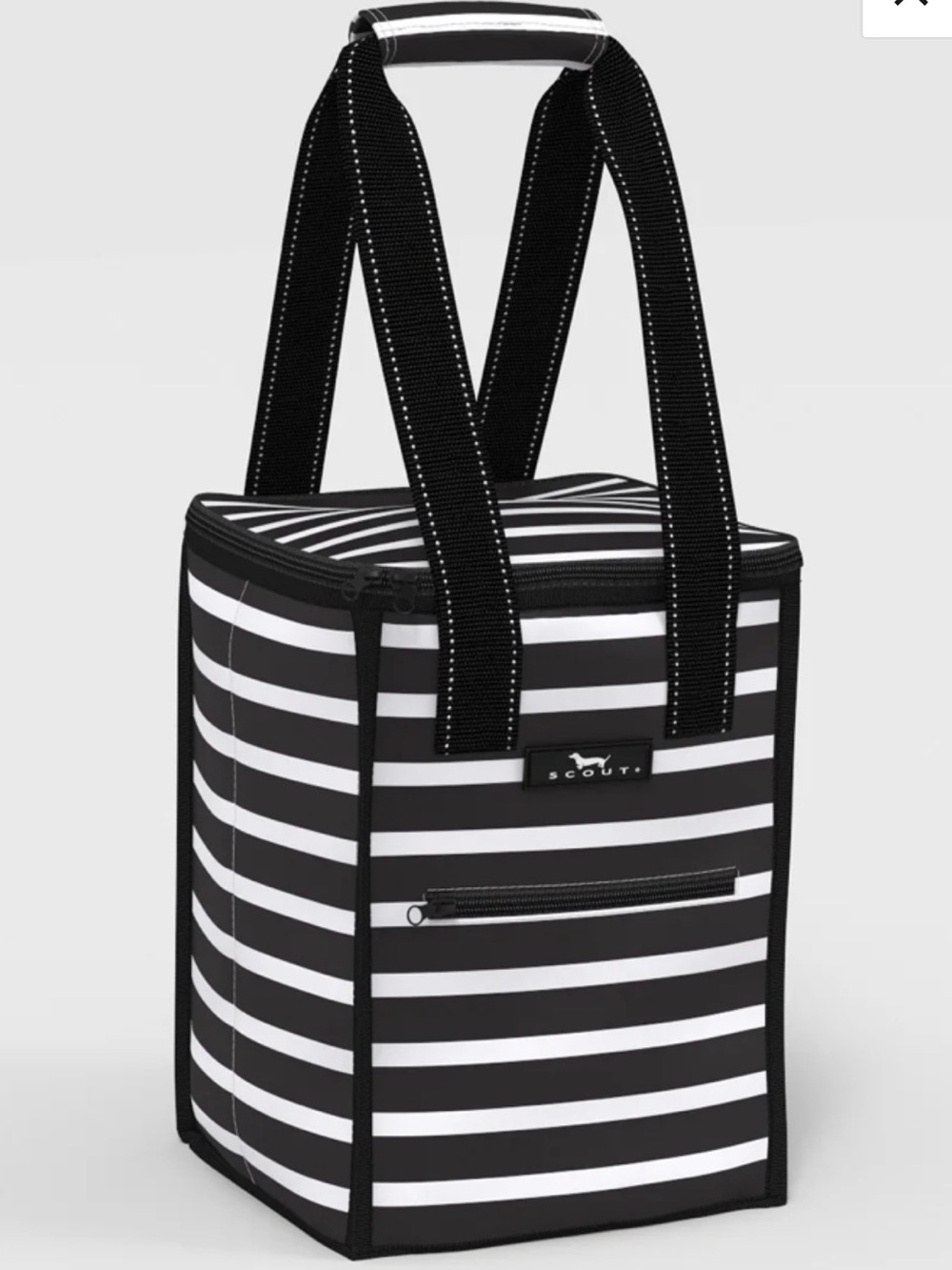 Scout Pleasure Chest Cooler Medium Size Black and White Striped